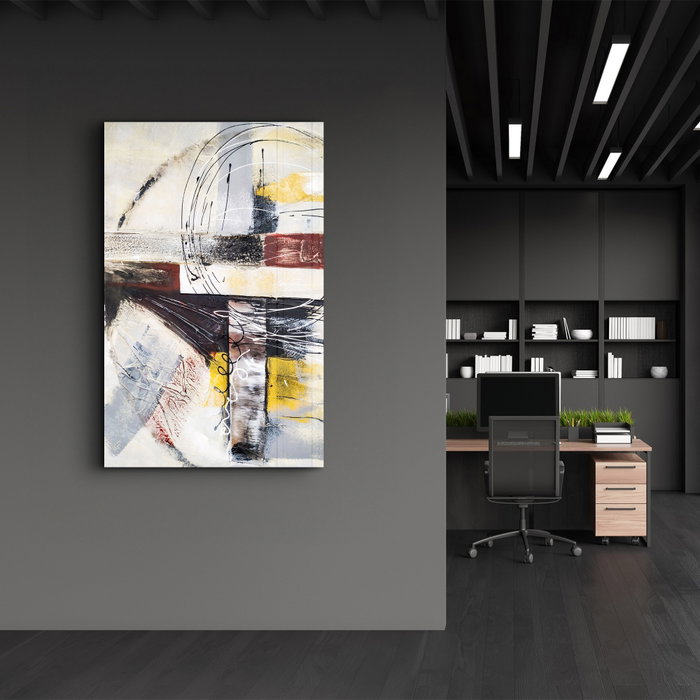 Wallity CAM-4080 Pintura Decorativa de Vidrio Templado Multicolor 46 x 72 cm Wallity CAM-4080 Pintura Decorativa de Vidrio Templado Multicolor 46 x 72 cm